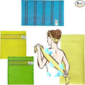 Exfoliating Bath Washcloth Mitt for Remove Dead Skin.Loofah Sponge, Korean & Japanse & African Net Sponge Rag. Back Scrubber Washer for Use in Shower Bath(Variety Pack 4)