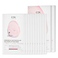 CANDORLOV CDL Low Molecular Collagen Face Lifting Mask - Glowing, Firming & Deep Hydrating Korean Hydrogel Sheet Mask for Glass Skin Elasticity, Phyto PDRN Anti-Aging Skincare (10 Sheets)