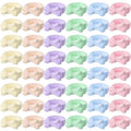 WILLBOND 48 Pieces Spa Headband Bulk Skincare Headbands Face Wash Makeup Hairband Bow Facial Washing Face Head Wraps Adjustable Soft Flannel Towel for Women Shower (Pastel)
