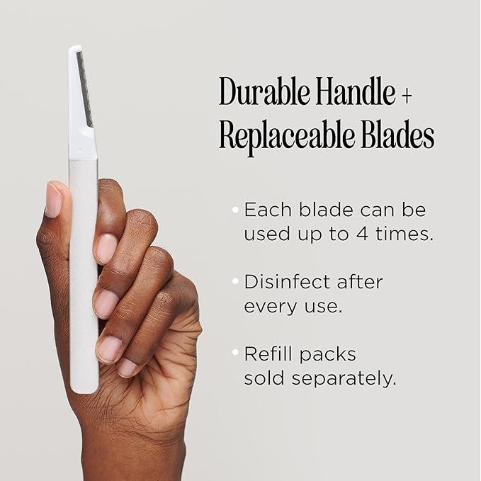 Professional-Grade Dermaplaning Tool – Designed for Precision Exfoliation with Light Pressure – Removes Peach Fuzz & Dead Skin