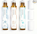 Essential Oil Set (Deep Calm, Cheer, ClearMind), Aromatherapy Roll On Blends for Massage, Body Care & Home Use, Great Fragrance Roller Gift for Men & Women