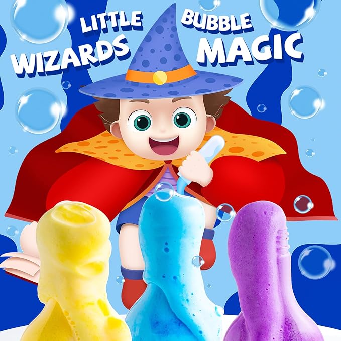 Kids Bath Bomb Potions, 6 Pack Non-Toxic Fizzy Bubble Bath Explosions, Colorful Burst Bath Potions for Kids, Scientific & Magical Bath Time Buddy, Fun & Educational Bubble Bath