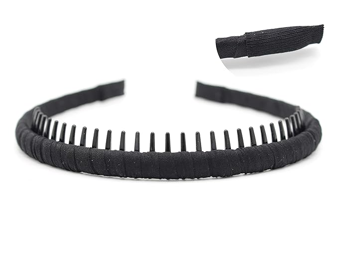 JOBAND Comfy headbands for women fashion short hair band teeth hair headband comb Hair Hoop Hairbands Non-slip Hair Accessories for Womens/Girl Not easy to break(4 color)