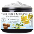 Essentially KateS Ylang Ylang + Lemongrass Specialty Cream Lotion 4 Fl Oz - enriched with Shea Butter and Ceramide 1, 3, and 6II - Combines intensive hydration with a revitalizing aromatic experience