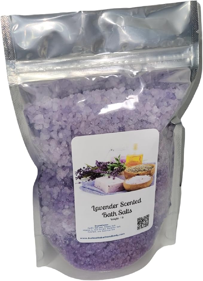 Bath Salts | (4) 1lb Bags | Aromatherapy Gift Lot | Four Different Scents | Bathing | Body Care | Beauty | Relaxation | Spa