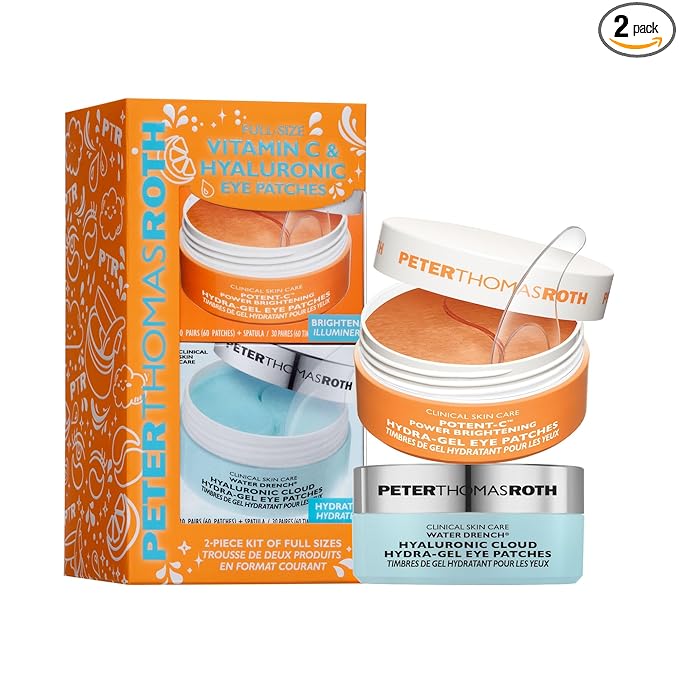 Peter Thomas Roth | Full-Size Vitamin C & Hyaluronic Eye Patches 2-Piece Kit