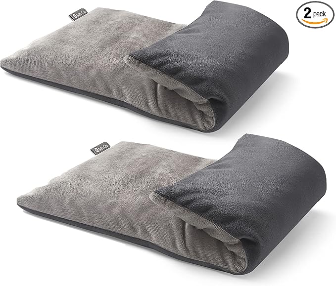 RelaxCoo Microwave Heating pad with Washable Cover 6 * 12" Microwavable Heat Pad for Neck Shoulder, Cramps, Back Pain Relief, Warm Compress Bean Bag Moist Heat Pack for Muscles, Joints, 2 Pack