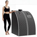 Garvee Sauna Box,Portable Steam Sauna Tent for Home,Personal Sauna Room with 1000W Steamer，Sauna Spa for Relaxation at Home, 60 Minute Timer Chair Included (Grey