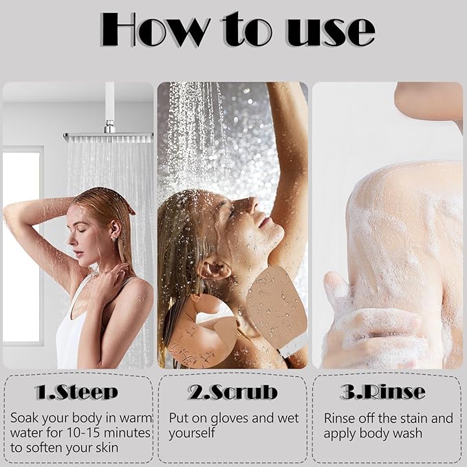 Ultra Thin Version Exfoliating Glove(1pc)-Remove Unnecessary Dead Skin and Exfoliator（Light Coffee）