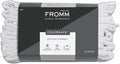 Fromm ColorSafe 100% Cotton Bleach Proof Salon Hair Towels for Hairstylists, Barbers, & Spa, 16" by 29", Absorbent Stain Resistant Towels for Drying All Hair Types, Color Safe Towels, White 6-Pack