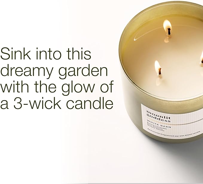Bath & Body Works 3-Wick Candle, Moonlit Goddess Candle, Strong Throw, Long-Lasting Burn Up to 45 Hours, Exclusively Fragranced Soy Wax Blend, 14.5 oz - 1 Pack