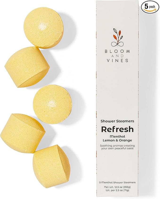 Shower Steamers, Refresh - Menthol Lemon & Orange