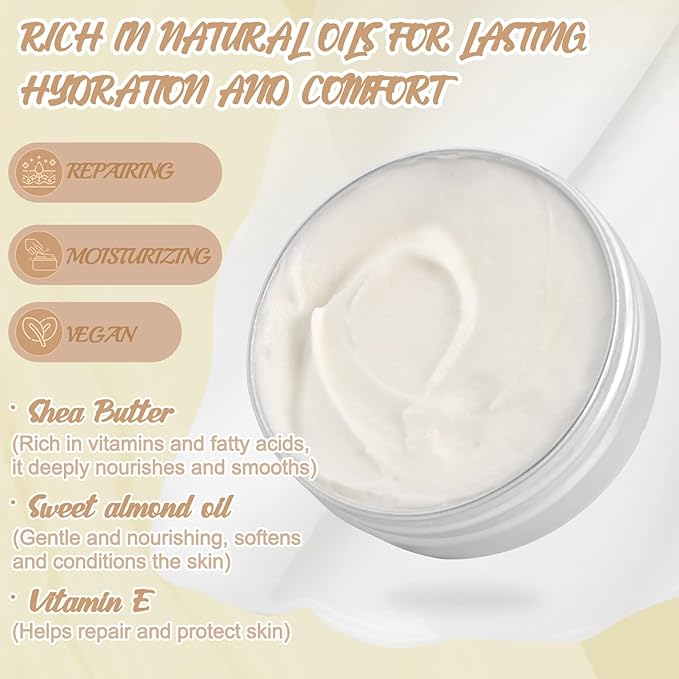 Jcoos DIY Hand Cream Making Kit, Handcream For Very Dry Hands, hand lotion with Shea Butter, Almond Oil, Jars, Essential Oils Natural Whipped Shea Butter Body Butter Making Kit Gifts for Women