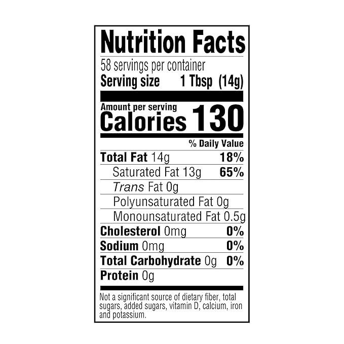 Amazon Grocery, Organic Refined Coconut Oil, 30 Fl Oz