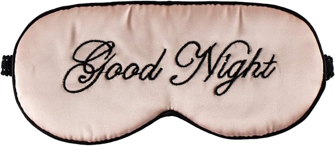 Silk Sleep Eye Mask for Women and Men Soft Ladies Ultra Lightweight Adjustable Strap Satin Eye Night Blindfold Eyeshade Cover for Full Night's Sleep, Travel and Nap Pink
