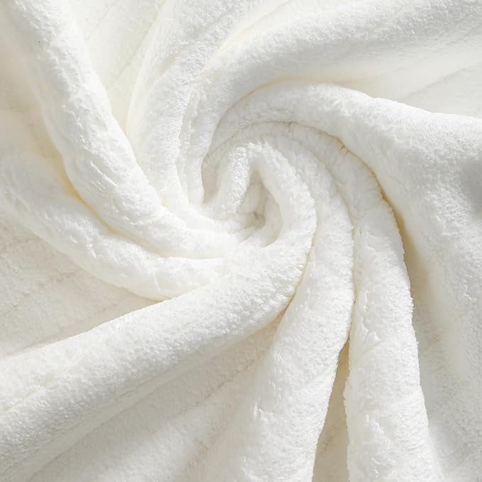 YTYC 39x78 Bath Sheets Extra Large Bath Towels for Adults Super Soft Absorbent Microfiber Oversized Bathroom Towels - White,2 PCS