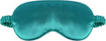 1 Pack Sleep Mask, Silk Eye Mask with Elastic Strap, Breathable Eye Mask for Sleeping,Travel, Girls, Women, Men (LightBlue)