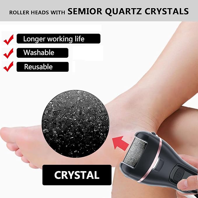 12 Pack Same Coarse Replacement Roller Head for Electric Foot Filer Callus Remover for Feet Pedicure Tools Pedicure Kit Refill Rollers for Cracked Heels and Dead Skin (12pcs Medium Coarse)