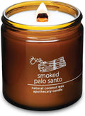 Hemlock Park Smoked Palo Santo Apothecary Hand-Poured Scented Candle | Crackling Wood Wick, Botanical Fragrance & Coconut Wax | Up to 90 Hour Burn Time | 16 oz