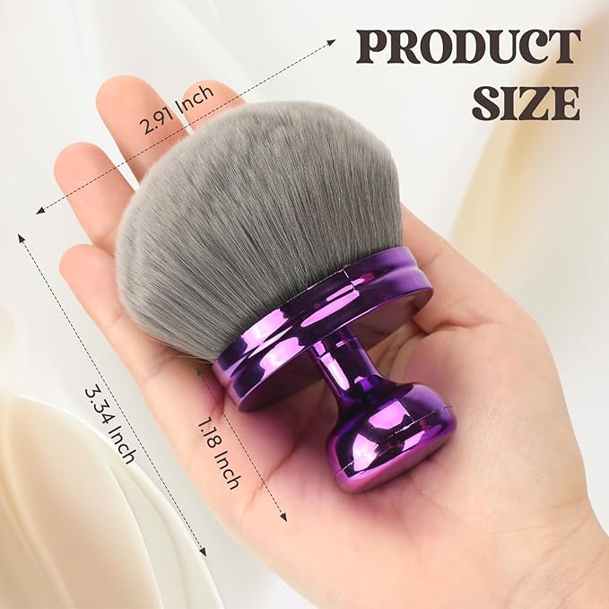 Extra Large Body Brush for Self Tanner, Leg Makeup & Bronzer Self Tan Applicator【Ultra Soft】【Shed-Proof】【Easy To Clean】3.3 inch Wide Round Head Brush, Light Rosegold-Brown
