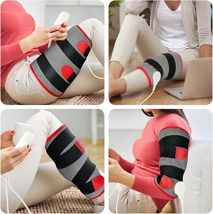 Comfytemp Leg Heating Pad, FSA Eligible Items Only List Wearable Heat Pad for Leg and Calf, HSA Electric Heat Wrap for Knee/Arm/Hamstring Soothing Warmth, Birthday Gifts for Women Wife Mom Her (S/M)