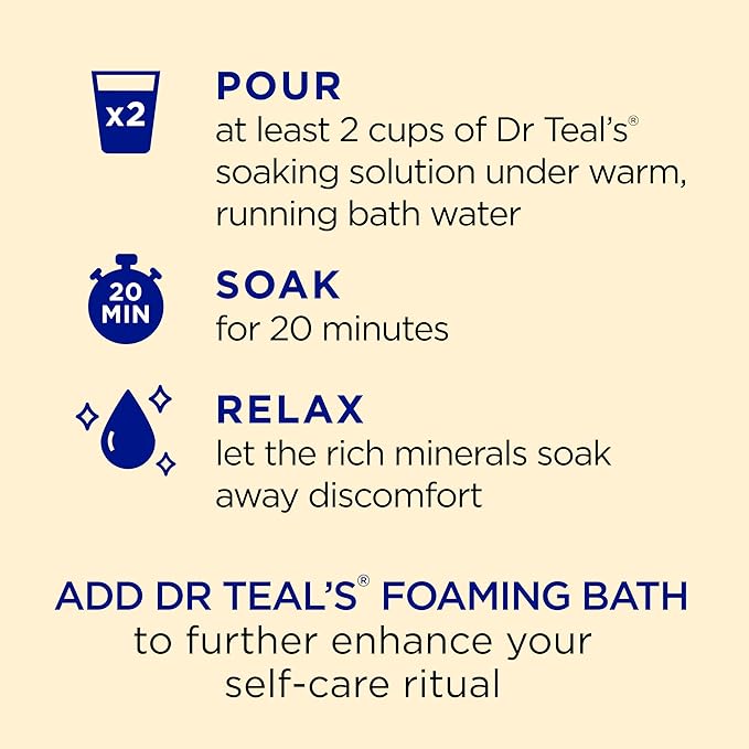 Dr Teal's Epsom Salt Soaking Solution, Chamomile, 48 Oz