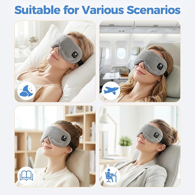 Aroma Season Heated Eye Mask for Dry Eyes, Warm Eye Compress with 4 Heat & time Levels, Washable Eye Heating Pad Blepharitis, Styes, Travel, Improved Sleep, Gift (Gray)