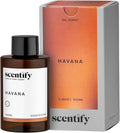 Scentify Havana Aroma Oil Refill Scent for Oil Diffusers - Oak Moss, Rum, Paprika, Mahogany Scents - Luxurious Relaxing Aromatherapy Diffuser Fragrance 100ml, 3.38 oz