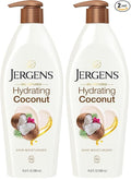 Jergens Hydrating Coconut Body Lotion,Hand and Body Moisturizer,Infused with Coconut Oil,Hydrates Dry Skin Instantly,Dermatologist Tested,16.8 oz,(Pack of 2)