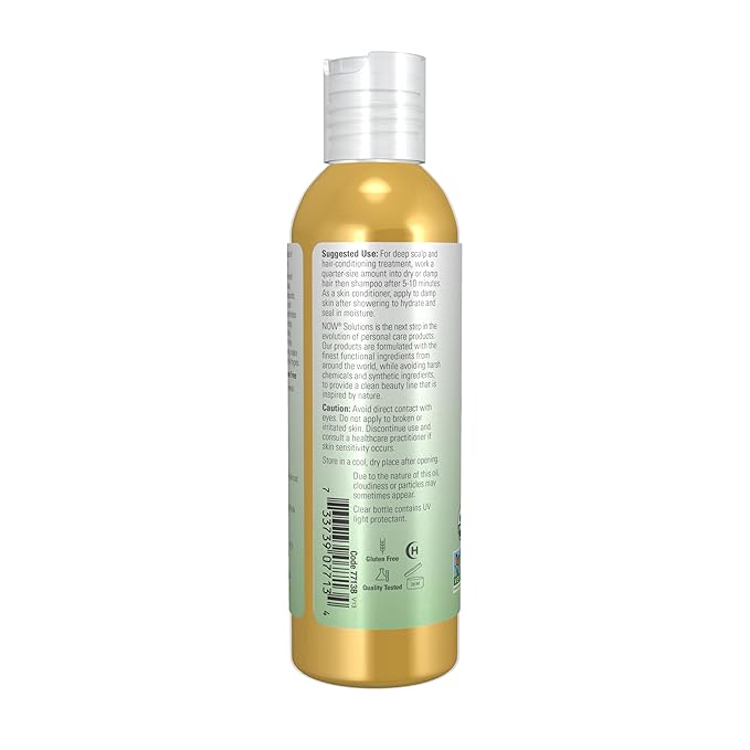 NOW Solutions Organic Jojoba Essential Oil,4-Ounce,(Pack of 2)