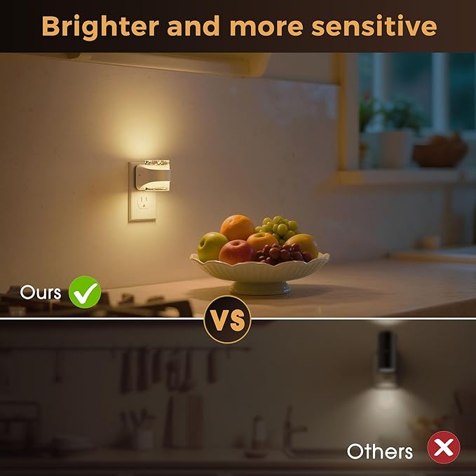 L LOHAS LED Night Light, 3CCT Bubble Night Lights Plug into Wall,2 Pack 3000K/4000k/5000K Adjustable Night Light,Dimmable Nightlights with Dusk to Dawn Sensor for Rooms Bathroom Hallway