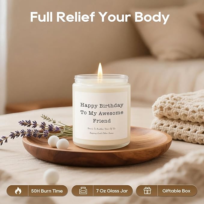 Gifts for Mom, Birthday Gifts for Women, Unique Gift for Mom from Daughter Son, Funny Candle with Replaceable Stickers, Ideal Mothers Day Gift for Moms, Womens, Wife, Her