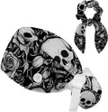 Scrub Cap with Hair Scrunchy, Ponytail Holder Surgical Cap