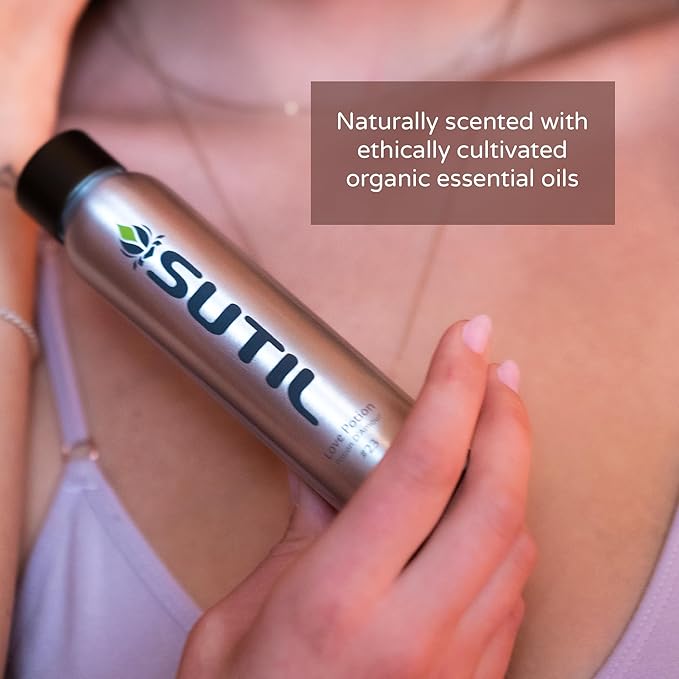SUTIL Love Potion #17 Massage Oil – Sensual Aphrodisiac Massage Oil for Couples – Non-Sticky Botanical Body Oil with Ylang Ylang, Jasmine & Ginger – Relaxing & Romantic Aromatherapy Massage Oil (4 Oz)