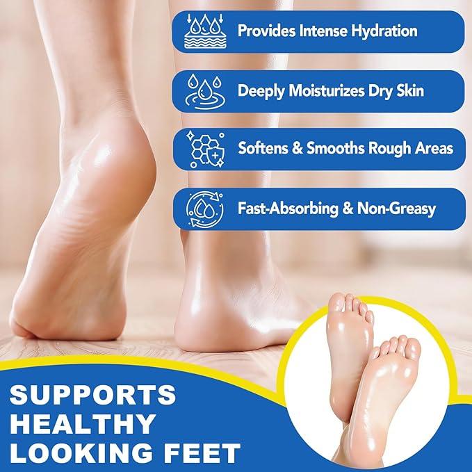 Urea Cream, Maximum Strength Urea Foot Cream, 60% Urea Cream Stick plus 2% Salicylic Acid Callus Remover for Dry Cracked Heels, Hands, Knees, Exfoliating Moisturizer, Dead Skin Remover Foot Balm 1.4OZ