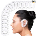 200 Pcs Ear Covers for Shower – 1.97x0.7" Disposable Ear Covers for Hair Dye, Stretchable up to 4.6" – Splash-Resistant, Lightweight Plastic, Comfortable to Wear | Suitable for Home, Spa, and Travel