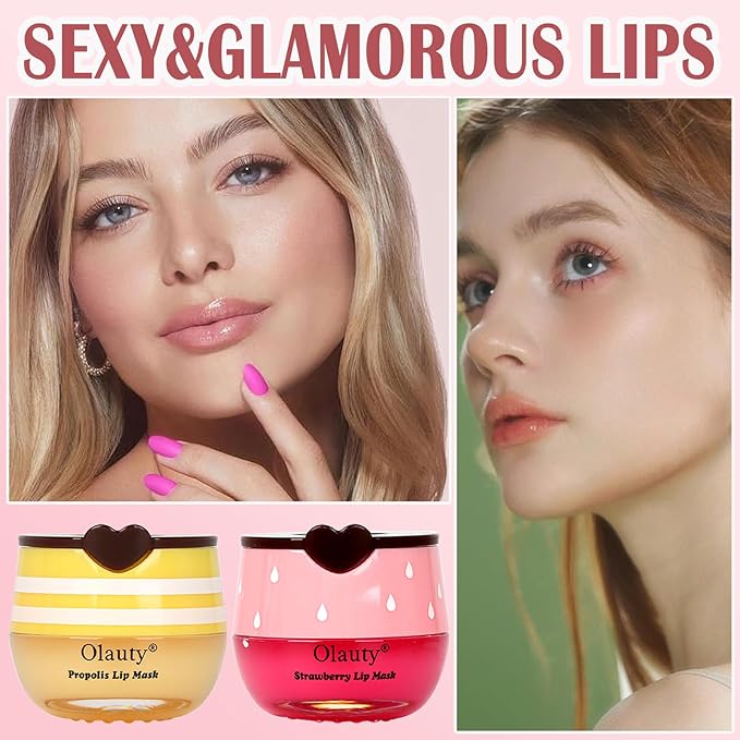8Pcs Bee Lip Balm Honey Pot, Lip Mask Skincare, Strawberry, Watermelon, Apple Lime, Cherry, Mint, Coconut, Peach, Moisturizing Honey Balm Bulk Gifts, Mothers Day Gifts, Teacher Appreciation Gifts