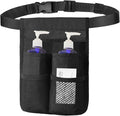 Massage Bottle Holster with Multiple Pockets Design,Machine Washable Massage Lotion Holster with Air Mesh,Heavy Duty Adjustable Strap and Durable Lotion Oil Waist Belt,for Massage Therapist(Only Bag)