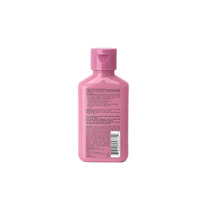 Hempz Mini Collagen-Infused Jasmine & Rose Body Moisturizer, 2.25 oz - Paraben-Free, Vegan, Cruelty-Free (Pack of 2)