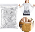 25PCS Pedicure Liners Disposable - Plastic Footsie Footbath Foot Soak Bath Spa Pedicure Bowl Liners Disposable Covers Bags for Feet Basin Soaking Bucket Tub Productos Para Pedicura Spa Supplies