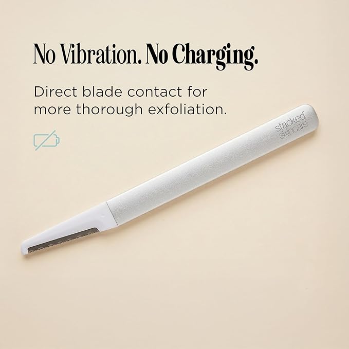 Professional-Grade Dermaplaning Tool – Designed for Precision Exfoliation with Light Pressure – Removes Peach Fuzz & Dead Skin