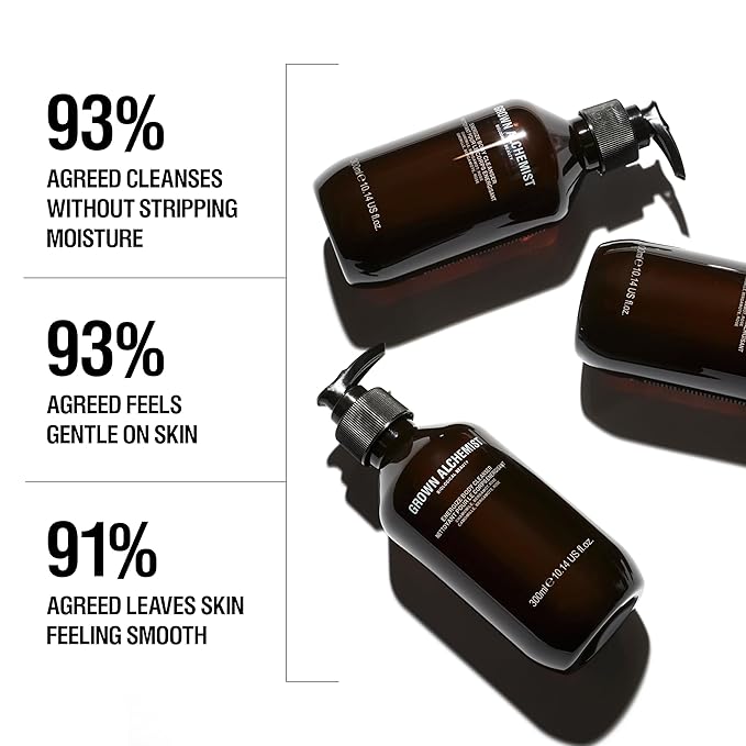 Grown Alchemist Energize Body Cleanser Refill Pouch. Chamomile, Bergamot & Rose Body Cleanser. Gentle Body Wash. Hydrates & Cleanses Skin, (1L).