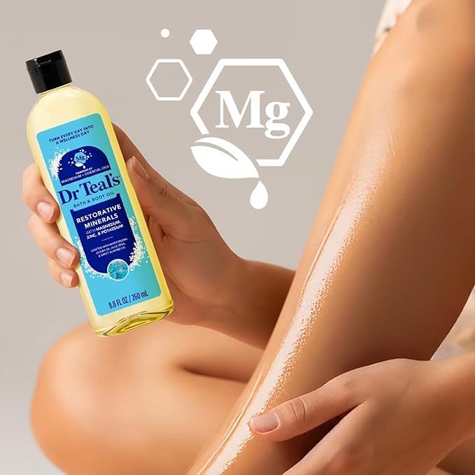 Dr Teal's Body Wash, Restorative Minerals with Magnesium, Zinc & Potassium (Bath & Body Oil + Body Balm)