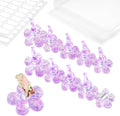 Nail Stand for Press On Fake Nails Painting Display Practice, Powerful Magnetic Nail Holder for Design, Flower Nail Stand with 200 PCS Double-Sided Tapes, Nail Tools for Home Salon