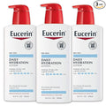 Eucerin Daily Hydration Body Lotion for Dry Skin, Unscented Body Moisturizer, Mothers Day Gifts, 16.9 Fl Oz Bottle, Pack of 3