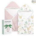 Momcozy Baby Towel with Hooded - Ultra Soft & Absorbent Large Bath Towel Set for Comfort & Gentle on Baby's Skin - Shower Gift & Bath Essential & Baby Registry Search for Newborn,Infant,Toddler,Kids