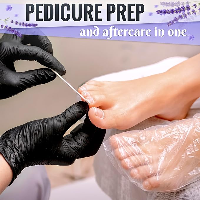 200 Pcs Plastic Socks for Moisturizing Feet – Leak-Proof Foot Gloves for Moisturizing, Ribbed Anti-Slip Design with 200 Stickers for Secure Fit – Paraffin Wax Bags | Self Care & Holiday Gifting