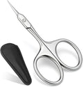 Cuticle Scissors, Extra Fine Curved Manicure & Pedicure Nail Scissor for Women/Men, Professional Small Grooming Tool for Nail Care, Eyebrow Trimming