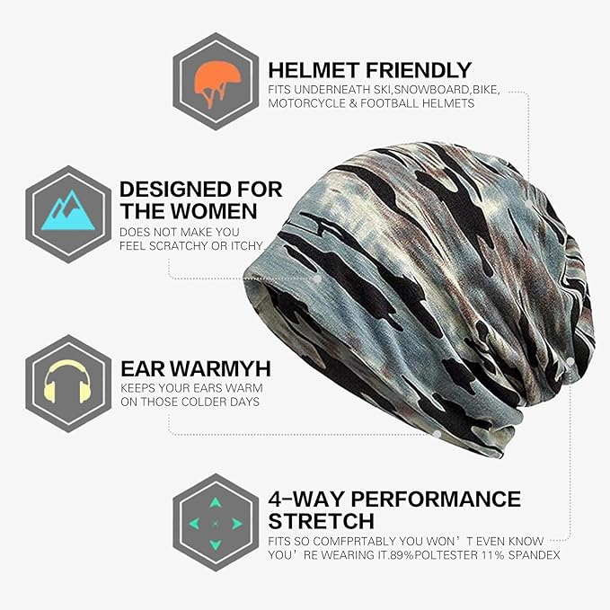Women's Summer Beanie for Men Hat Boho Hats Adult Dwarf Hats Chemo Cap Cancer Headwear Caps Baggy Skull Sleep Cap Nightcap