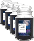 Yankee Candle Mid Summer's Night, Scented Candle, 22oz Large Jar with up to 150 Hour Burn, Giftable (Pack of 4)